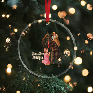 Xmas Creepy Krampus Crystal Glass Ornament Greetings From Gruss Vom Krampus TS11 Print Your Wear