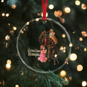 Xmas Creepy Krampus Crystal Glass Ornament Greetings From Gruss Vom Krampus TS11 Print Your Wear