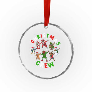 Xmas Crew Crystal Glass Ornament Black African American Santa Reindeer Snowman Dabbing TS09 Print Your Wear