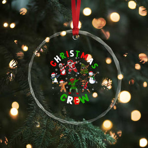 Xmas Crew Crystal Glass Ornament Black African American Santa Reindeer Snowman Dabbing TS09 Print Your Wear