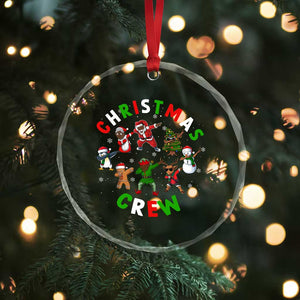 Xmas Crew Crystal Glass Ornament Black African American Santa Reindeer Snowman Dabbing TS09 Print Your Wear