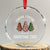 Xmas Crystal Glass Ornament Farm Fresh Sprinkles Frosting Cake Ready To Eat Christmas Tree TS11 Transparent Glass 3'' Circle Print Your Wear