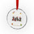 Xmas Dachshund Crystal Glass Ornament Funny Easily Distracted By Wieners TS12 Transparent Glass 3'' Circle Print Your Wear