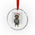 Xmas Dachshund Crystal Glass Ornament Funny Xmas Tree Killer TS12 Transparent Glass 3'' Circle Print Your Wear