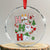 Xmas Dentist Crystal Glass Ornament Ho Ho Ho Tooth Dental TS09 Transparent Glass 3'' Circle Print Your Wear