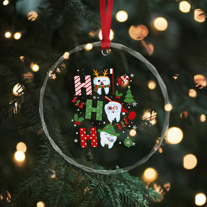 Xmas Dentist Crystal Glass Ornament Ho Ho Ho Tooth Dental TS09 Print Your Wear