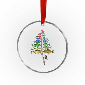Xmas Fishing Crystal Glass Ornament Colorful Fish Aquatic Christmas Tree Fisherman TS09 Print Your Wear
