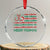 Xmas Fishing Crystal Glass Ornament Merry Fishmas Fisherman American Flag TS09 Transparent Glass 3'' Circle Print Your Wear