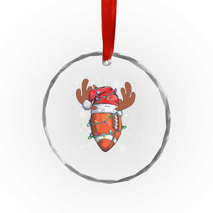 Xmas Football Crystal Glass Ornament For Men Boys Santa Sports Player TS10 Print Your Wear