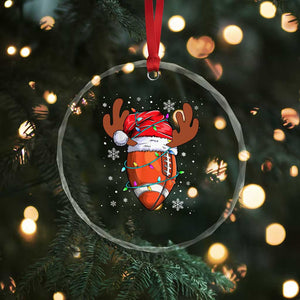 Xmas Football Crystal Glass Ornament For Men Boys Santa Sports Player TS10 Print Your Wear