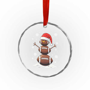 Xmas Football Crystal Glass Ornament Rugby Snowman Xmas Festive Holiday Sports TS02 Print Your Wear