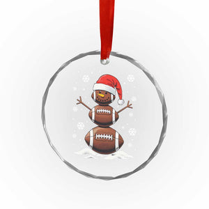 Xmas Football Crystal Glass Ornament Rugby Snowman Xmas Festive Holiday Sports TS02 Print Your Wear