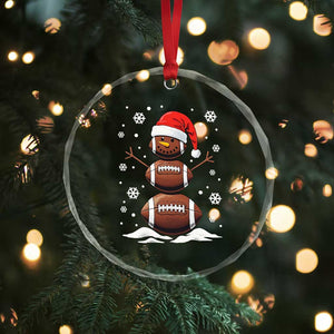 Xmas Football Crystal Glass Ornament Rugby Snowman Xmas Festive Holiday Sports TS02 Print Your Wear