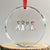 Xmas Ghost Dog Crystal Glass Ornament TS10 Transparent Glass 3'' Circle Print Your Wear