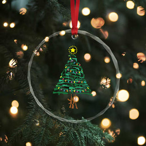 Xmas Gun Crystal Glass Ornament Xmas Tree 2nd Amendment Star TS11 Print Your Wear