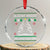 Xmas Gun Lover Crystal Glass Ornament Glocking Around The Christmas Tree TS09 Transparent Glass 3'' Circle Print Your Wear