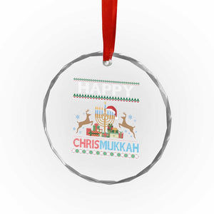 Xmas Hanukkah Crystal Glass Ornament Happy Chrismukkah Funny Jewish Chanukah TS09 Print Your Wear