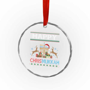 Xmas Hanukkah Crystal Glass Ornament Happy Chrismukkah Funny Jewish Chanukah TS09 Print Your Wear