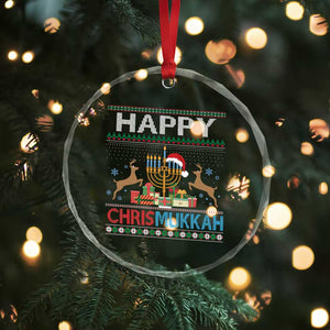 Xmas Hanukkah Crystal Glass Ornament Happy Chrismukkah Funny Jewish Chanukah TS09 Print Your Wear