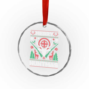 Xmas Hunting Crystal Glass Ornament Merry Huntmas Deer Season Hunter TS09 Print Your Wear