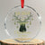 Xmas Hunting Crystal Glass Ornament Oh Deer Christmas Is Here Hunter TS09 Transparent Glass 3'' Circle Print Your Wear