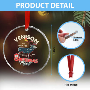 Xmas Hunting Crystal Glass Ornament Venison Meat Deer Season Hunter TS09 Print Your Wear