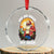 Xmas In Hawaii Crystal Glass Ornament Ho Ho Hold My Beer Cool Santa Sunglass TS09 Transparent Glass 3'' Circle Print Your Wear