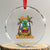 Xmas In Hawaii Crystal Glass Ornament Mele Kalikimaka Xmas Light Pineapple TS09 Transparent Glass 3'' Circle Print Your Wear