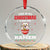 Xmas Kawaii Cat Ramen Crystal Glass Ornament Powered By Ramen Japanese Noodle Anime Manga TS09 Transparent Glass 3'' Circle Print Your Wear