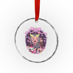 Xmas Kawaii Pastel Krampus Crystal Glass Ornament TS09 Print Your Wear