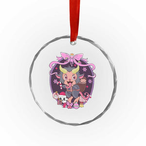 Xmas Kawaii Pastel Krampus Crystal Glass Ornament TS09 Print Your Wear