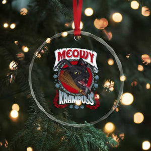 Xmas Krampus Cat Crystal Glass Ornament Meowy Krampuss Black Cat TS09 Print Your Wear