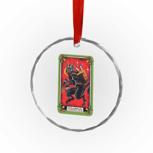 Xmas Krampus Crystal Glass Ornament American Traditional Tarot Card TS09 Print Your Wear