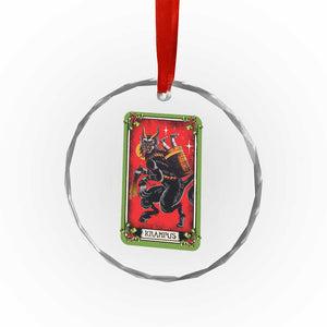 Xmas Krampus Crystal Glass Ornament American Traditional Tarot Card TS09 Print Your Wear