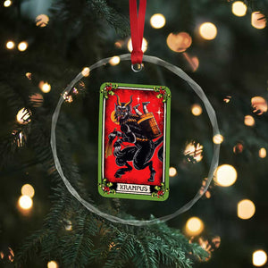 Xmas Krampus Crystal Glass Ornament American Traditional Tarot Card TS09 Print Your Wear