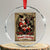 Xmas Krampus Crystal Glass Ornament Season Greeting Vintage Tarot Card TS09 Transparent Glass 3'' Circle Print Your Wear