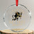 Xmas Krampus Day Care Service Crystal Glass Ornament TS09 Transparent Glass 3'' Circle Print Your Wear