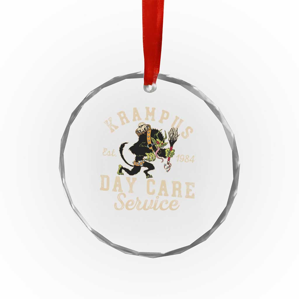 Xmas Krampus Day Care Service Crystal Glass Ornament TS09 Print Your Wear