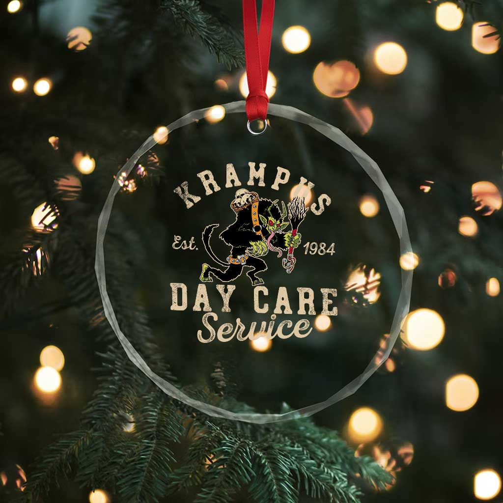 Xmas Krampus Day Care Service Crystal Glass Ornament TS09 Print Your Wear