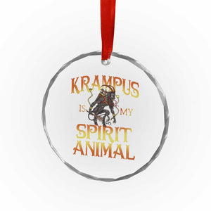 Xmas Krampus is My Spirit Animal Crystal Glass Ornament TS09 Print Your Wear