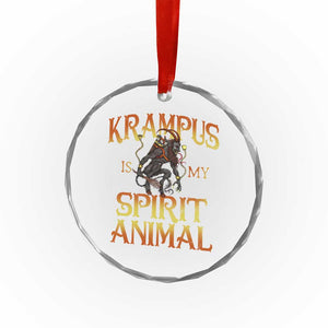 Xmas Krampus is My Spirit Animal Crystal Glass Ornament TS09 Print Your Wear