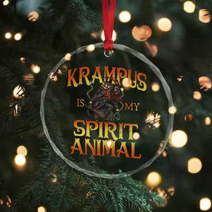 Xmas Krampus is My Spirit Animal Crystal Glass Ornament TS09 Print Your Wear