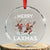 Xmas Lacrosse Crystal Glass Ornament Merry LAXMAS Santa Reindeer Lacrosse Player TS09 Transparent Glass 3'' Circle Print Your Wear