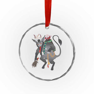 Xmas Merry Krampus Crystal Glass Ornament Naughty Horror Evil Xmas Psychobilly - Print Your Wear