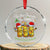 Xmas Mexico Crystal Glass Ornament Tis The Season For Tamales TS09 Transparent Glass 3'' Circle Print Your Wear