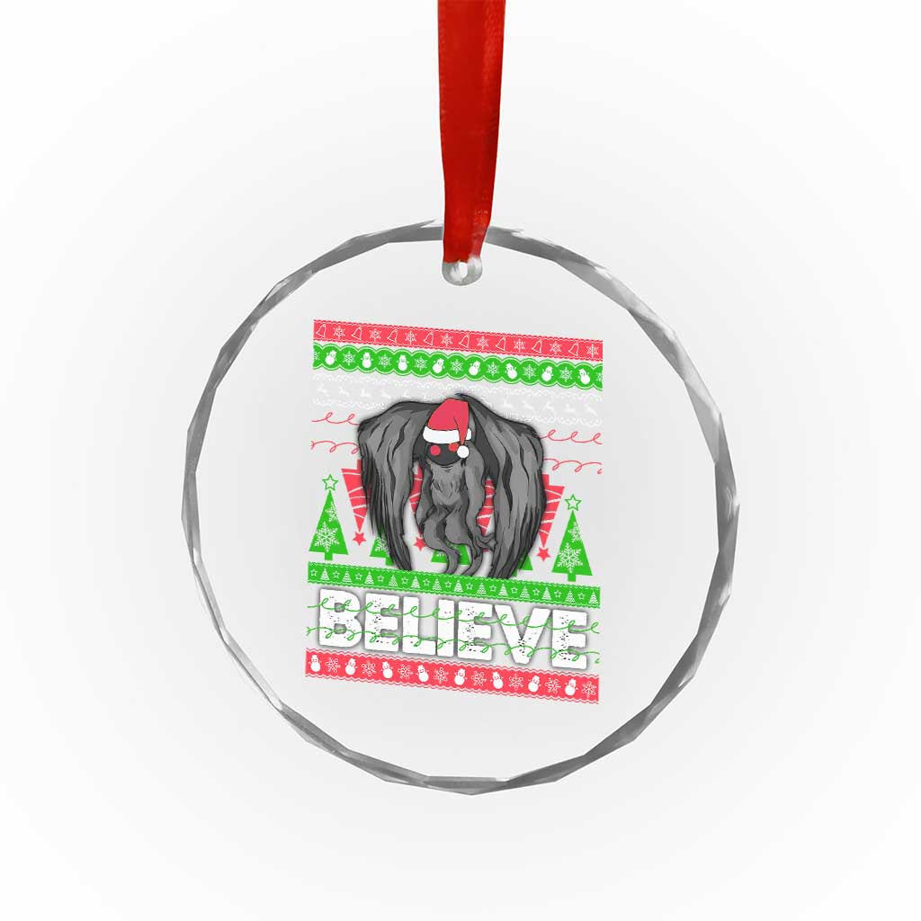 Xmas Mothman Crystal Glass Ornament Believe Cryptmas Cryptid Monster Point Pleasant TS02 Print Your Wear