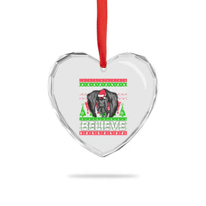 Xmas Mothman Heart Crystal Glass Ornament Believe Cryptmas Cryptid Monster Point Pleasant TS02 Print Your Wear