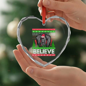Xmas Mothman Heart Crystal Glass Ornament Believe Cryptmas Cryptid Monster Point Pleasant TS02 Print Your Wear