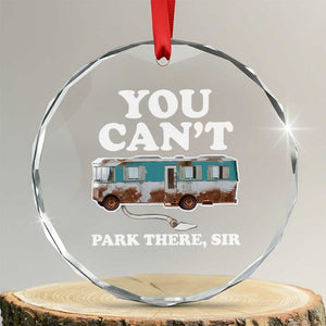 Xmas Movie Crystal Glass Ornament The Cousins RV Christmas Vacation Viral Internet Meme TS10 Transparent Glass 3'' Circle Print Your Wear