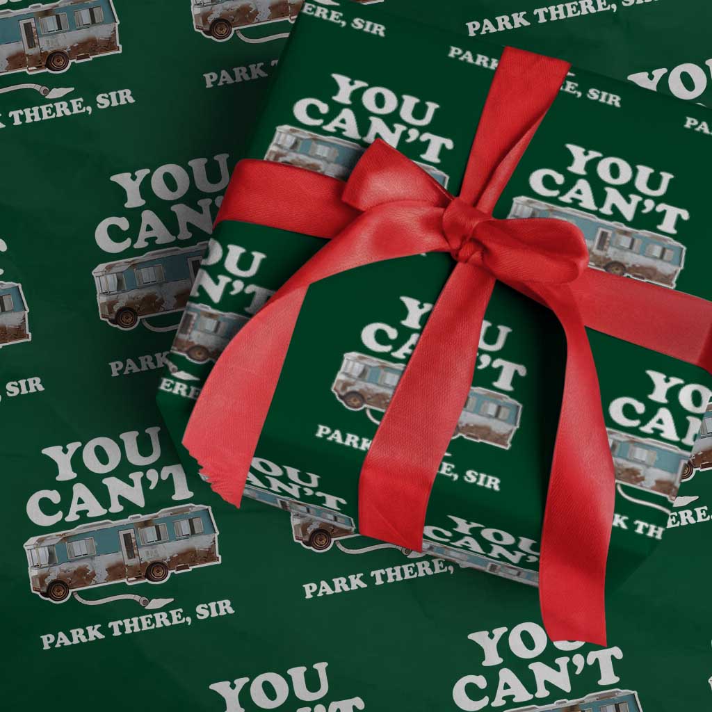 Xmas Movie Wrapping Paper Roll The Cousins RV Christmas Vacation Viral Internet Meme TS10 Green Print Your Wear
